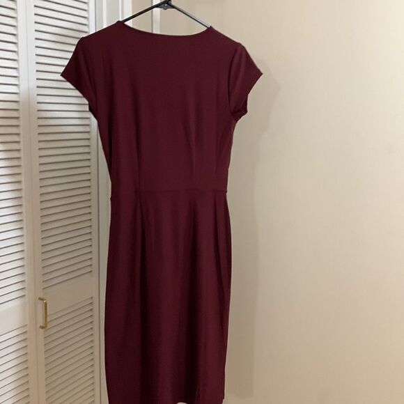 NWT INC International Concepts Burgundy Wrap Dress - Picture 10 of 11